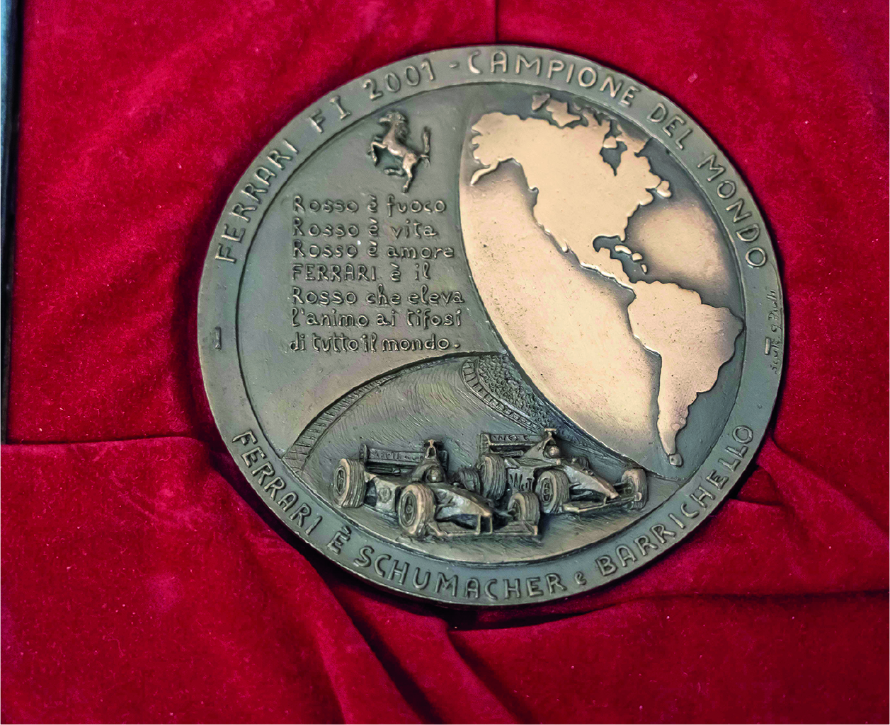 Medaglia in bronzo Omaggio a Enzo Ferrari